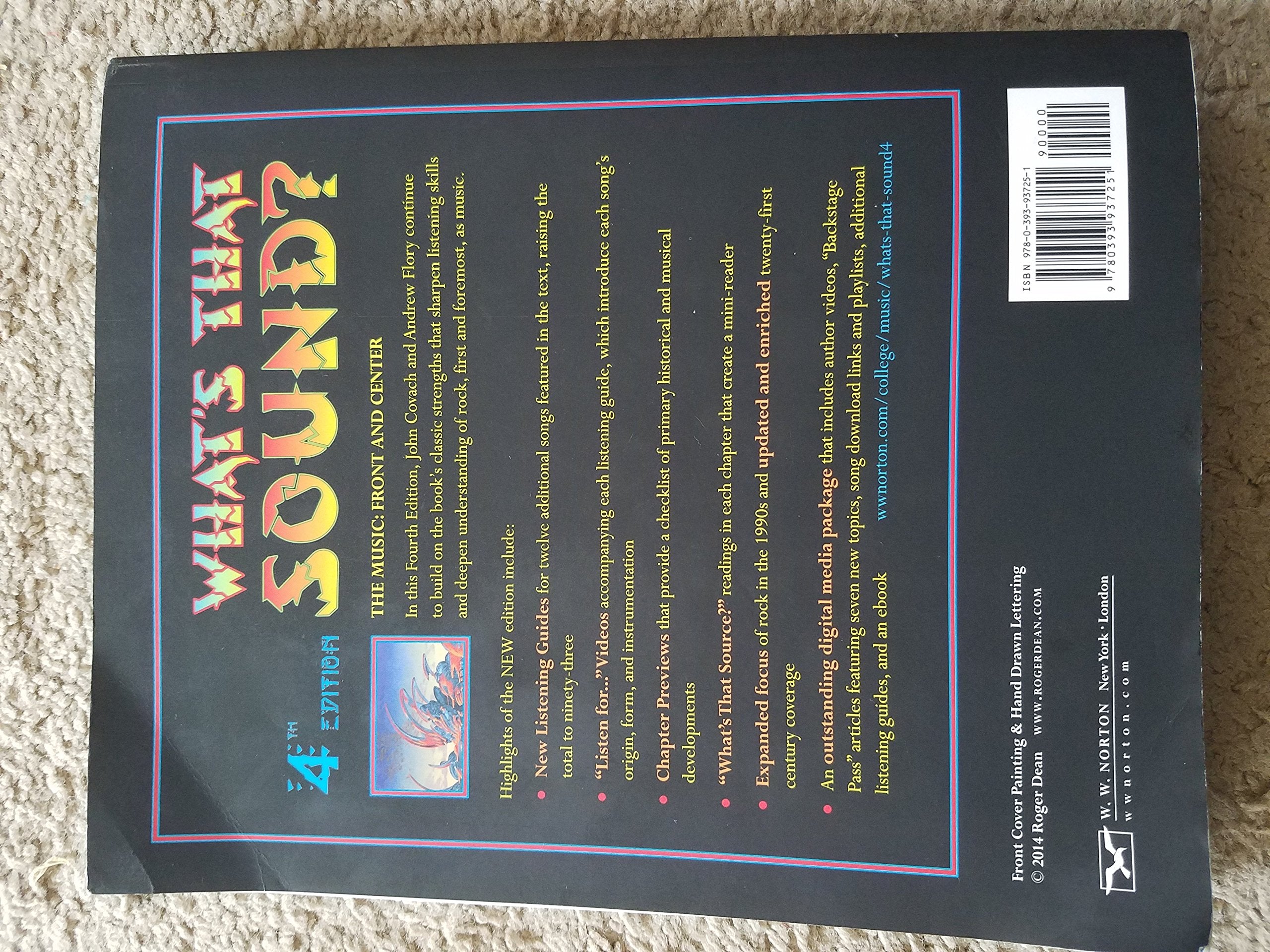 What's That Sound?: An Introduction to Rock and Its History,Used