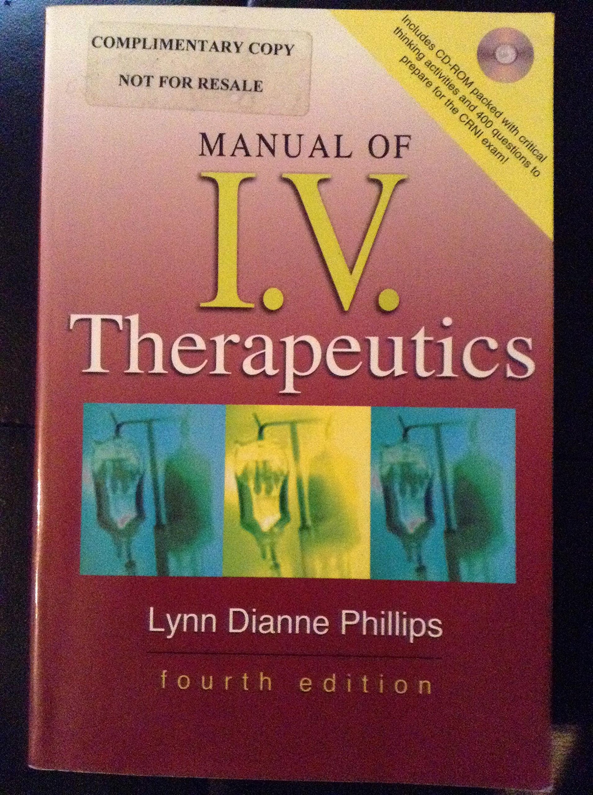 Manual of I. V. Therapeutics  Teacher's Edition,Used