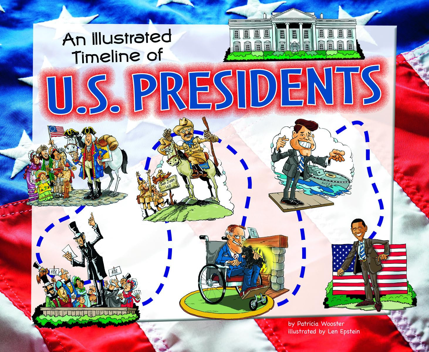 An Illustrated Timeline of U.S. Presidents (Visual Timelines in History),Used