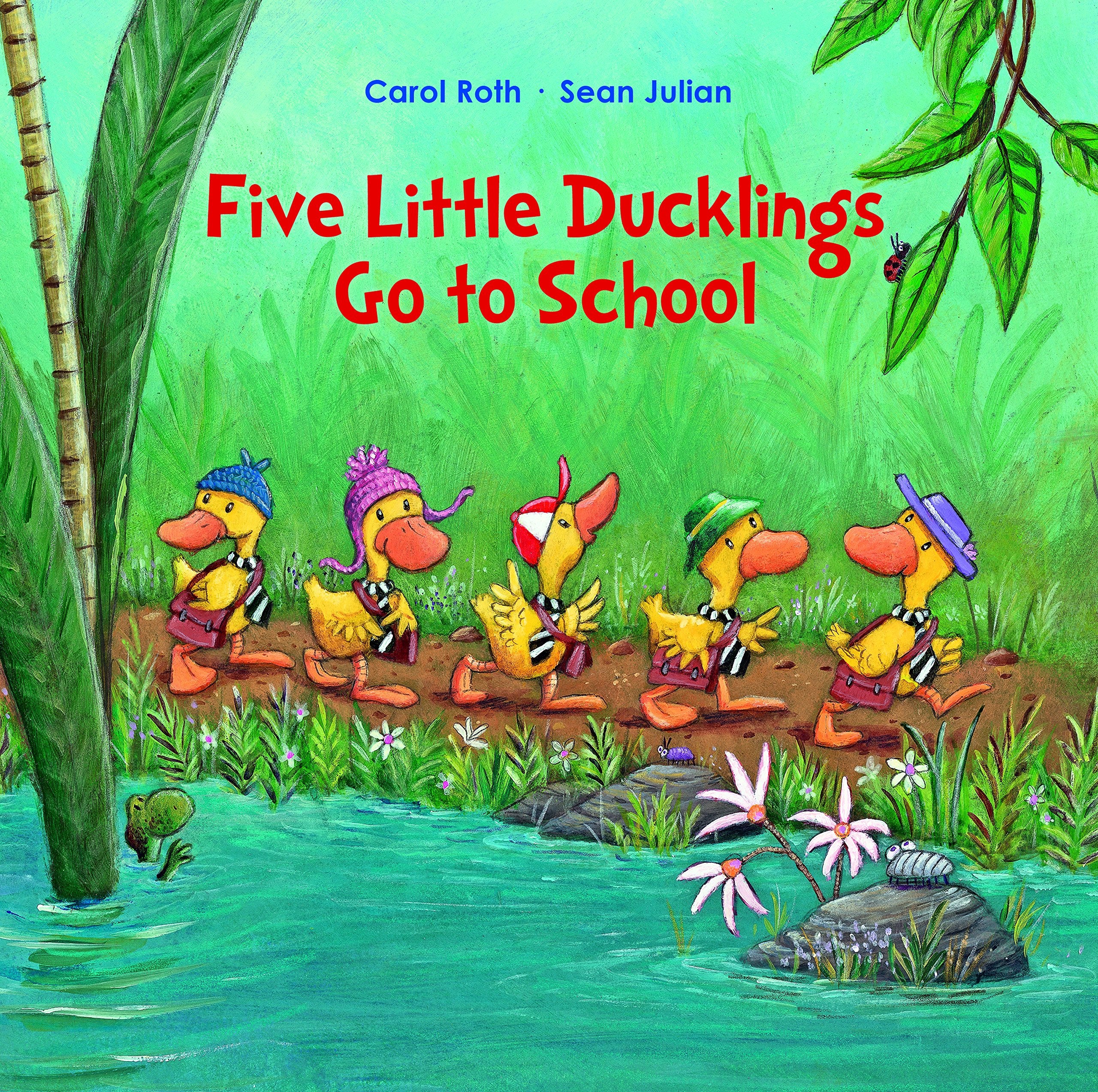 Five Little Ducklings Go To School-new