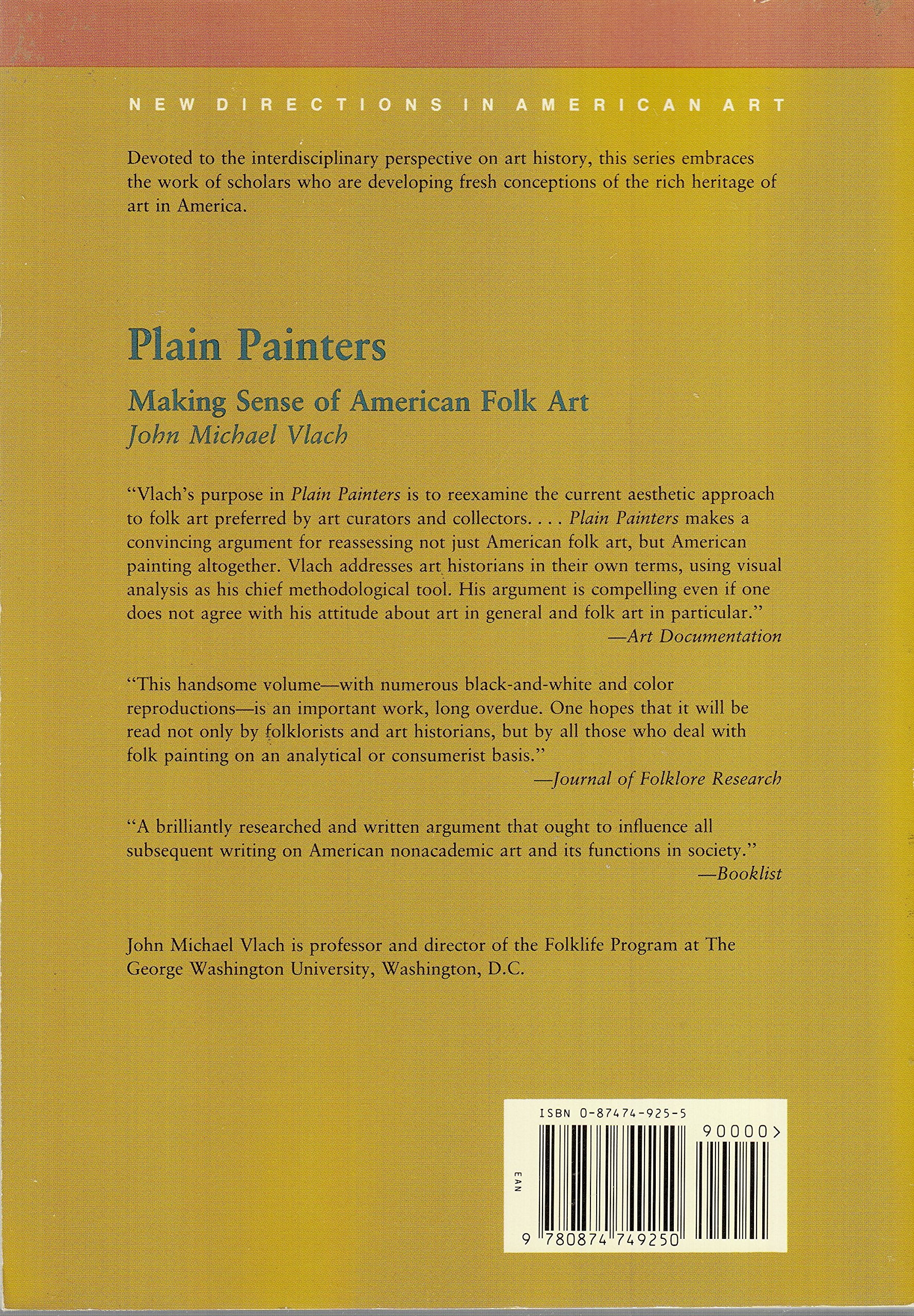 PLAIN PAINTERS PB (New Directions in American Art),Used