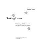 Turning Leaves: The Photograph Collections Of Two Japanese American Families,Used