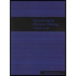 ACCOUNTING FOR DECISION MAKERSSTD.GDE.,Used