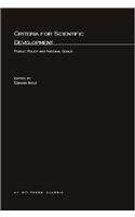Criteria For Scientific Development: Public Policy and National Goals (Mit Press),Used