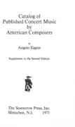 Catalog of Published Concert Music by American Composers: Supplement One,Used