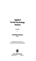 Applied Social Psychology Annual: Areas of Application,Used