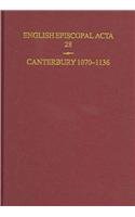 English Episcopal Acta: Volume 28: Canterbury 10701136,Used