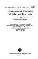 Environmental Chemistry of Lakes and Reservoirs (Advances in Chemistry Series)