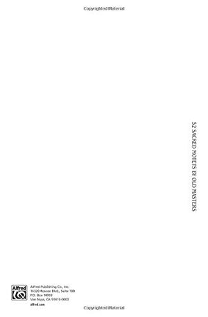 Sacred Motets (52) by Old Masters: SATB, a cappella (Latin Language Edition) (Kalmus Edition) (Latin Edition),Used
