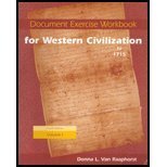 Document Exercise Workbook for Western Civilization to 1715, Vol. 1,Used