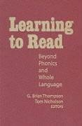 Learning To Read: Beyond Phonics And Whole Language (Language And Literacy (Hardcover)),Used