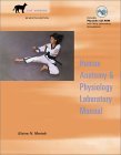 Human Anatomy and Physiology Laboratory Manual, Cat Version with PhysioEx(TM) V3.0 CDROM (7th Edition),Used
