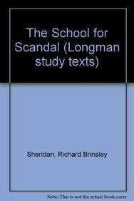 The School for Scandal (Longman Study Texts),Used