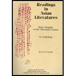 Readings in Asian Literatures from Antiquity to the Fifteenth Century: an Anthology,Used