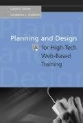 Planning and Design for HighTech WebBased Training,New