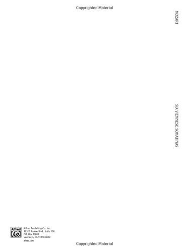 Six Viennese Sonatinas (Kalmus Edition),Used