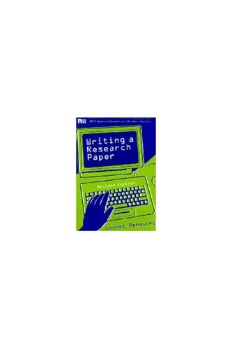 Writing a Research Paper, Rev. Ed. (Pitt Series In English As A Second Language),Used
