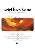 IA64 Linux Kernel: Design and Implementation,Used