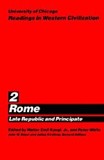 University Of Chicago Readings In Western Civilization, Volume 2: Rome: Late Republic And Principate (Volume 2),Used
