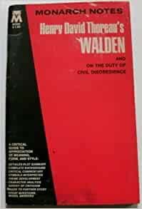 Henry David Thoreau's Walden and the Duty of Civil Disobedience,Used