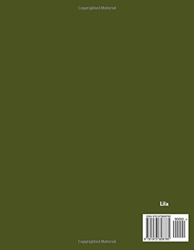 Notebook: Unlined/Plain Notebook  Large (8.5 x 11 inches)  106 Pages || Army Green Softcover,Used