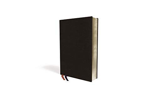 Nasb, Thinline Bible, Giant Print, Bonded Leather, Black, Red Letter, 1995 Text, Comfort Print-used