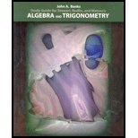 Study Guide for Stewart/Redlin/Watsons Algebra and Trigonometry,Used
