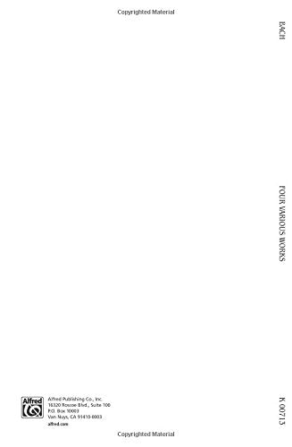 Six Suites for Cello Solo, Three Sonatas for Gamba and Clavier, Three Sonatas for Flute and Clavier (Kalmus Edition),Used