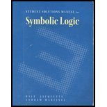 Student Solutions Manual for Symbolic Logic,Used