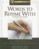 Words To Rhyme With: A Rhyming Dictionary (Writers Library),Used