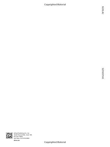 Kuhlau Sonatinas (Volume 1) (Kalmus Edition, Vol 1),Used