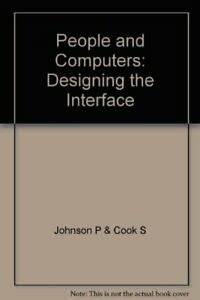 People and Computers: Designing the Interface: Proceedings of the Conference of the British Computer Society Human Computer Inte,Used
