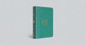 ESV Large Print Compact Bible (TruTone, Teal, Bouquet Design),Used