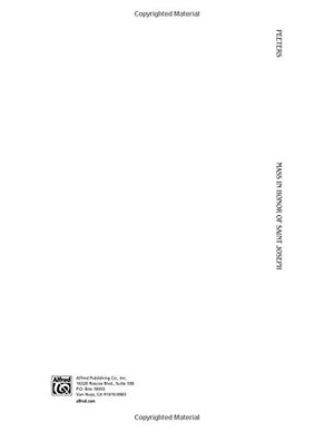 Mass in Honor of Saint Joseph, Op. 21: SATB (Latin Language Edition) (Kalmus Edition) (Latin Edition),Used