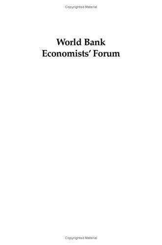 World Bank Economists' Forum (1),Used