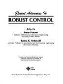 Recent Advances in Robust Control,Used