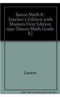 First Edition: Teacher'S Edition With Masters (Saxon Math Grade K),Used