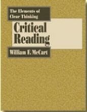The Elements of Clear Thinking: Critical Reading,Used