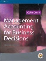 Management Accounting for Business Decisions