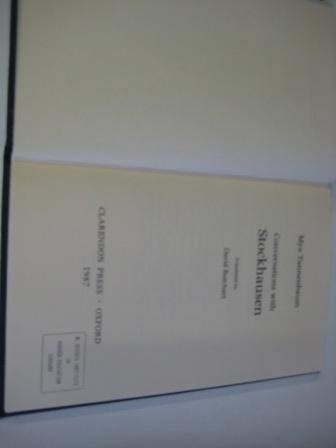 Conversations with Stockhausen,New