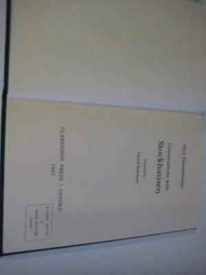 Conversations with Stockhausen,Used
