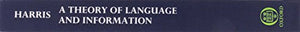 A Theory of Language and Information: A Mathematical Approach,Used