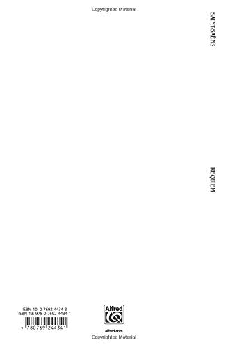 Requiem, Op. 54: SATB with SATB Soli (Orch.) (Latin Language Edition) (Kalmus Edition) (Latin Edition),Used
