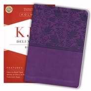 KJV Deluxe Gift Bible, Purple LeatherTouch,Used