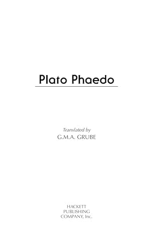 Phaedo (Hackett Classics),Used