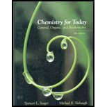 Chemistry for Today: General, Organic, and Biochemistry (with CDROM and InfoTrac),Used