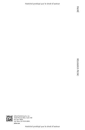 Religious Music, Cantique de Jean Racine; Other short choral works for Treble or Mixed Voices: 2 or 5Part with SATB Soli (Fren,Used