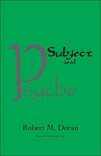 Subject and Psyche (Marquette Studies in Theology, Vol 3),Used