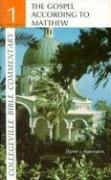 Gospel According To Matthew (Collegeville Bible Commentary Series),Used