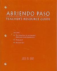 Teacher Resource Guide  Abriendo Paso,Used
